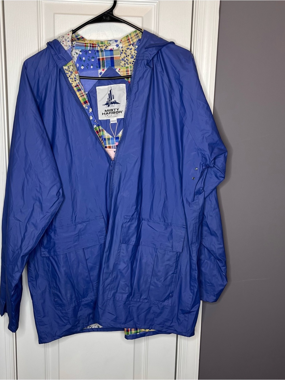 Misty Hrabor Blue Hooded Rain Jacket